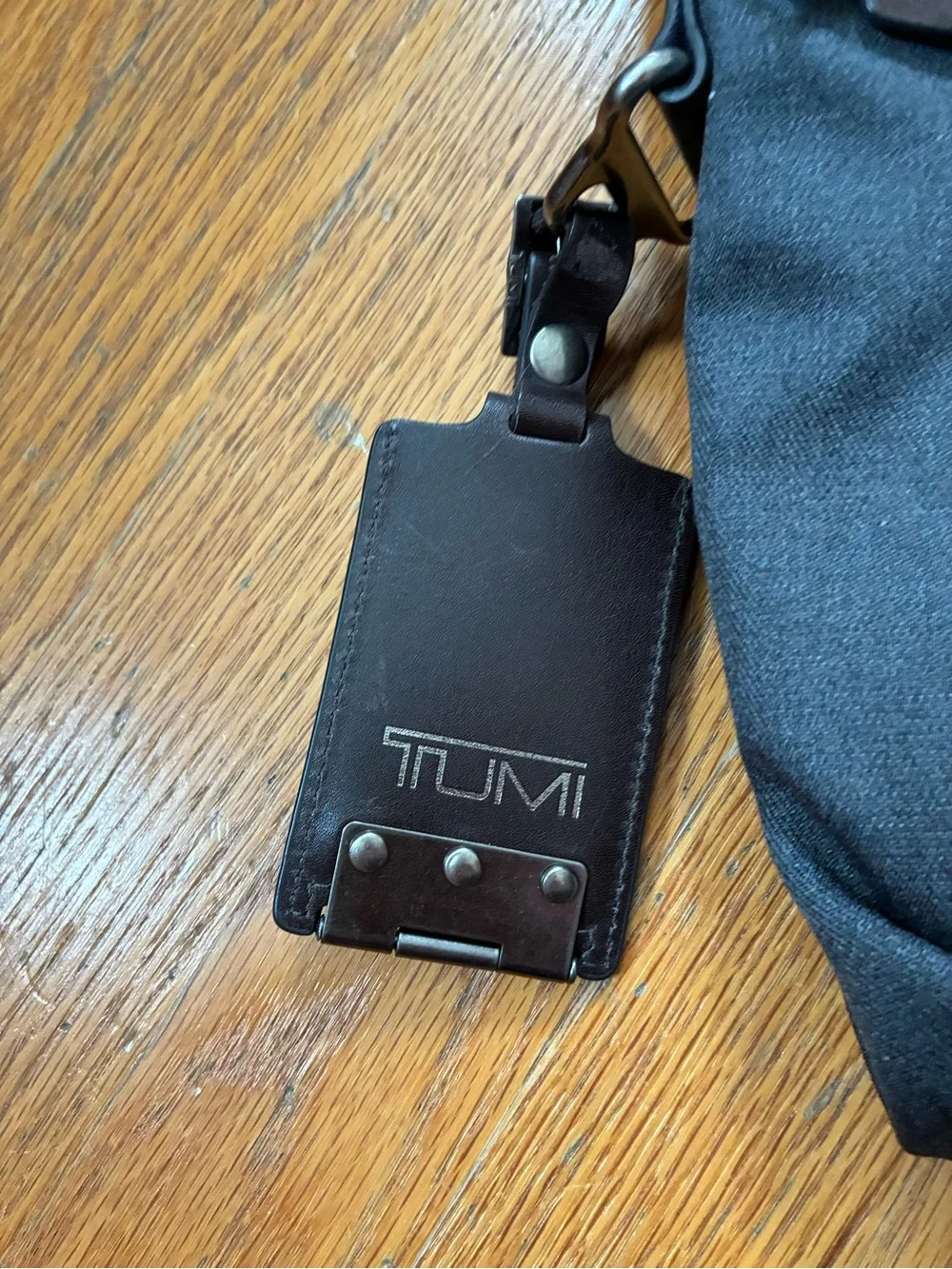 NWOT Tumi Alpha Bravo Grey and Brown Messenger Bag